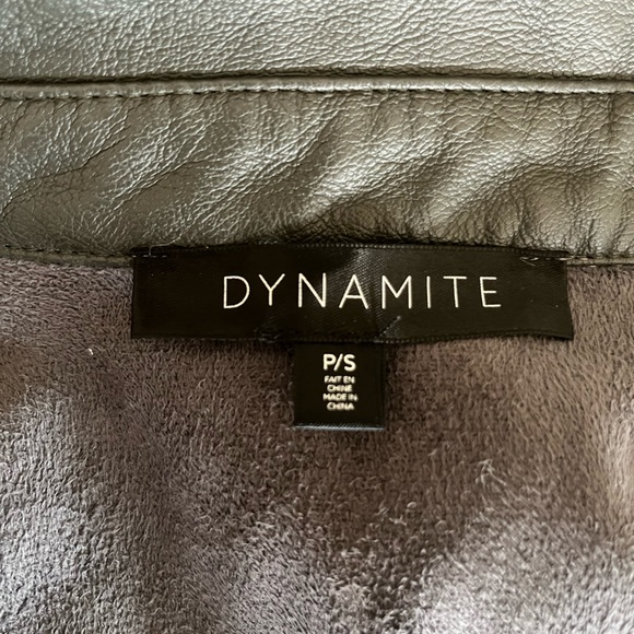 Dynamite faux leather shacket - Picture 4 of 5